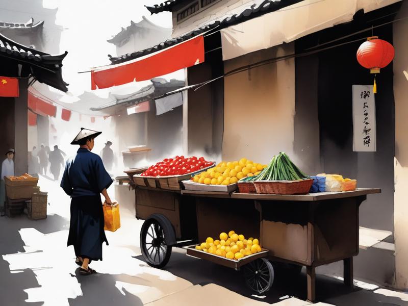 06743-3279758109-Chinese splash_Ink paintings, street vendors 50sm high noon Digital painting, concept art.png